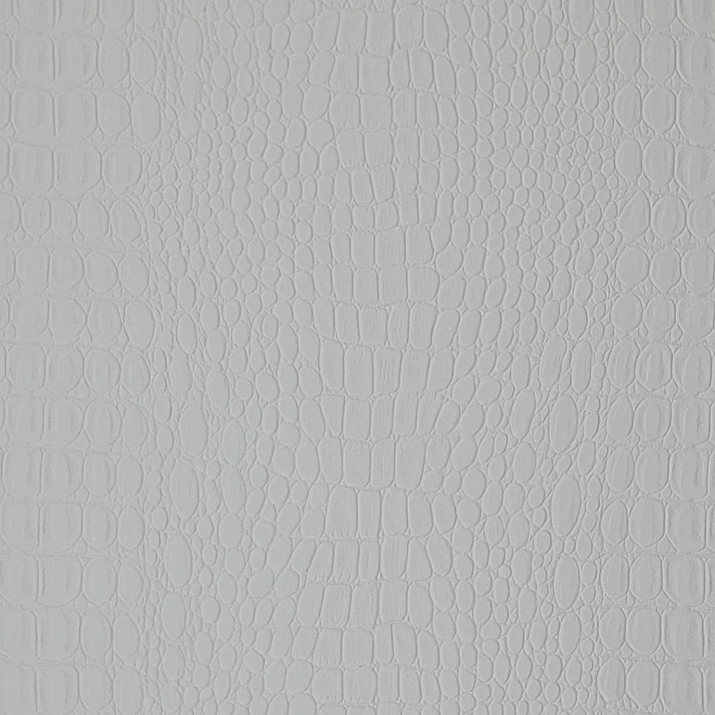 Close up of texture of PU material Baby Croco Bianco
