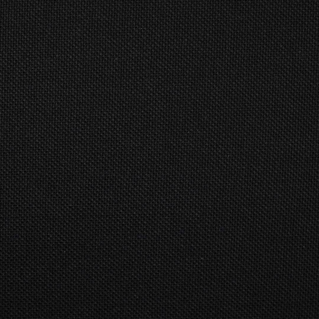 Close up of texture of textile-coated paper California Black 14990