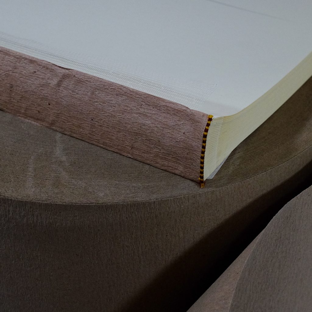 Close up of Crepe Backlining Paper.