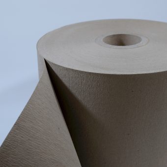 Close up of a roll of Crepe Backlining Paper.