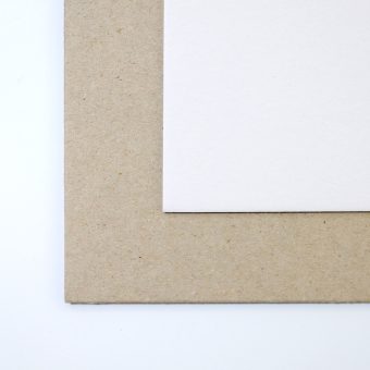 Close up of texture of a couche paperboard.