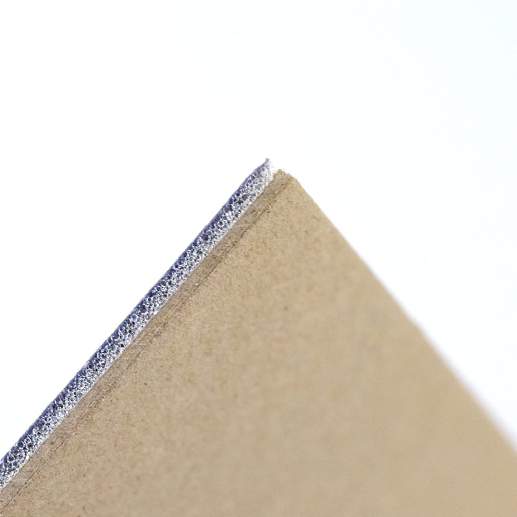 Close up of a foam board sheet.