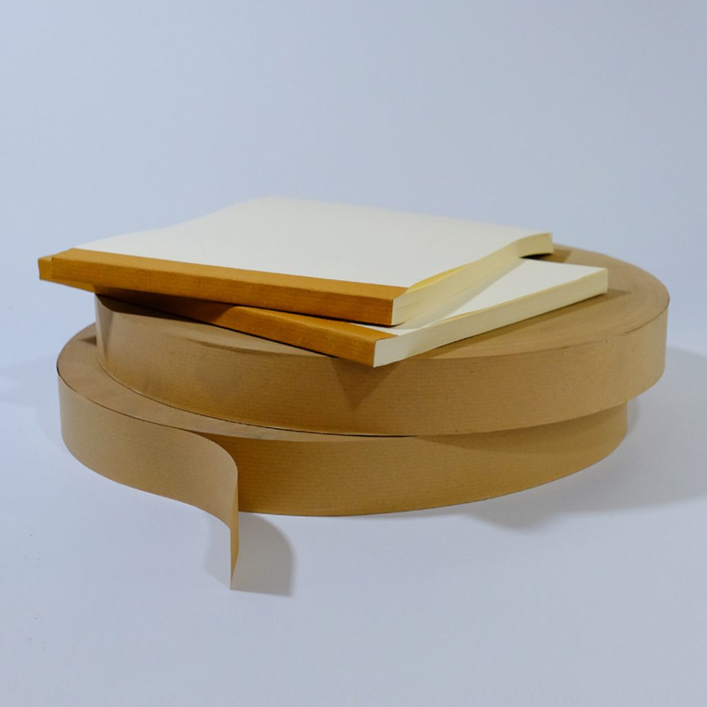 Close up of a roll of Kraft Backlining Paper.