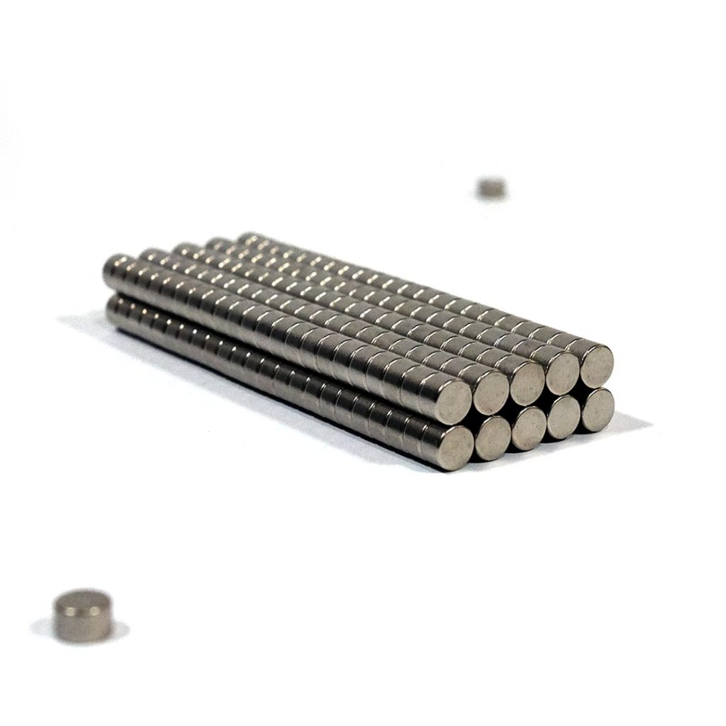 Close up of a pile of magnets.