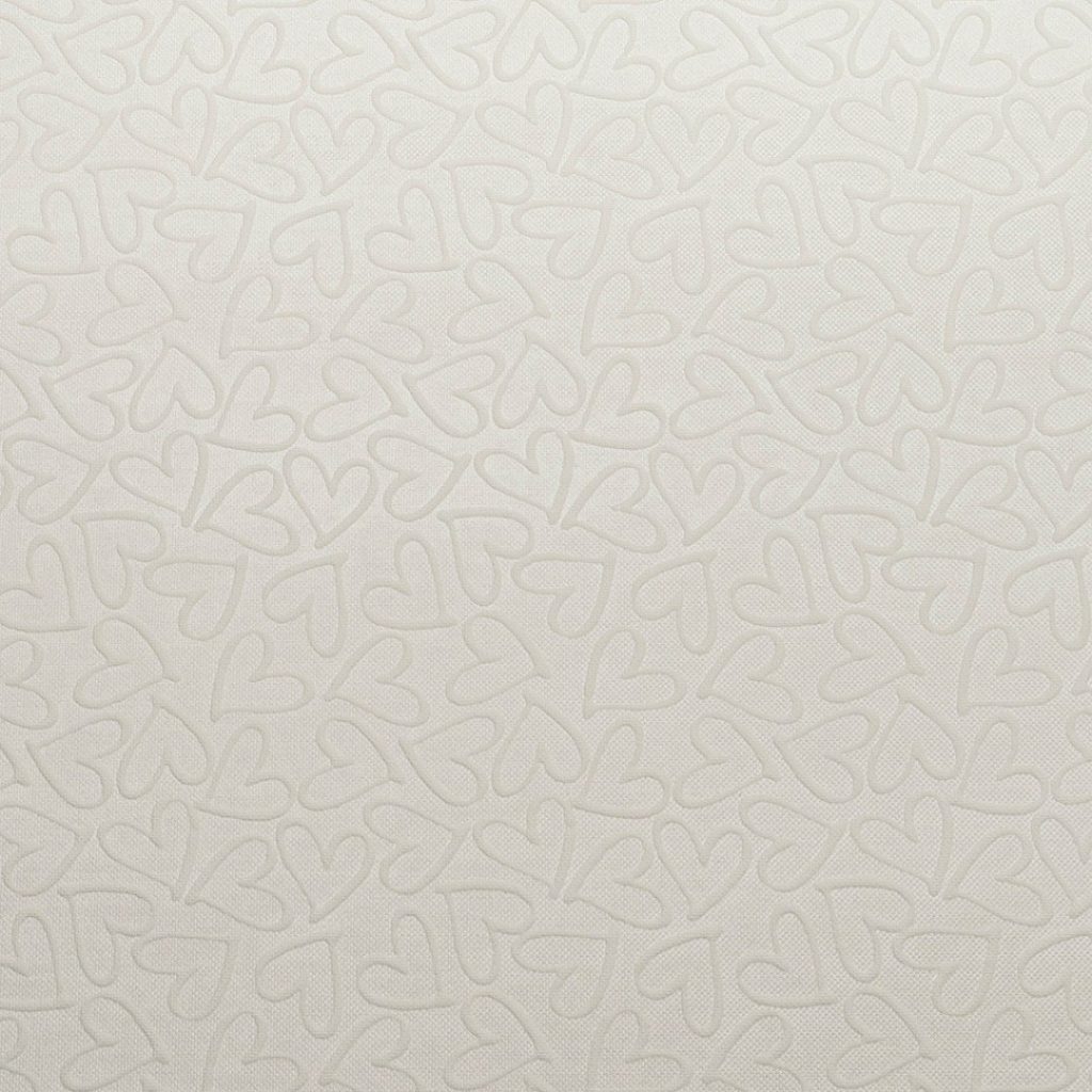 Close up of texture of Nyvan Adore 281508 White PVC material.