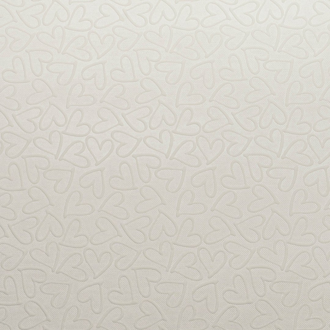 Close up of texture of Nyvan Adore 281508 White PVC material.