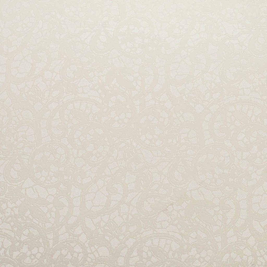 Close up of texture of Nyvan Mesh 271508 Cream PVC material.