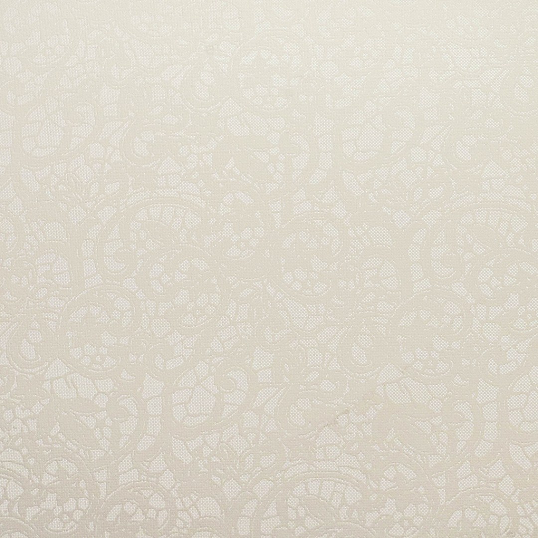 Close up of texture of Nyvan Mesh 271508 Cream PVC material.