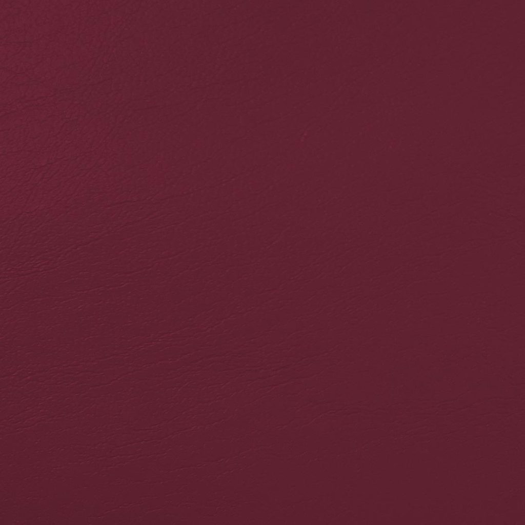 Close up of texture of Ismara 26002 Maroon Red PVC material.