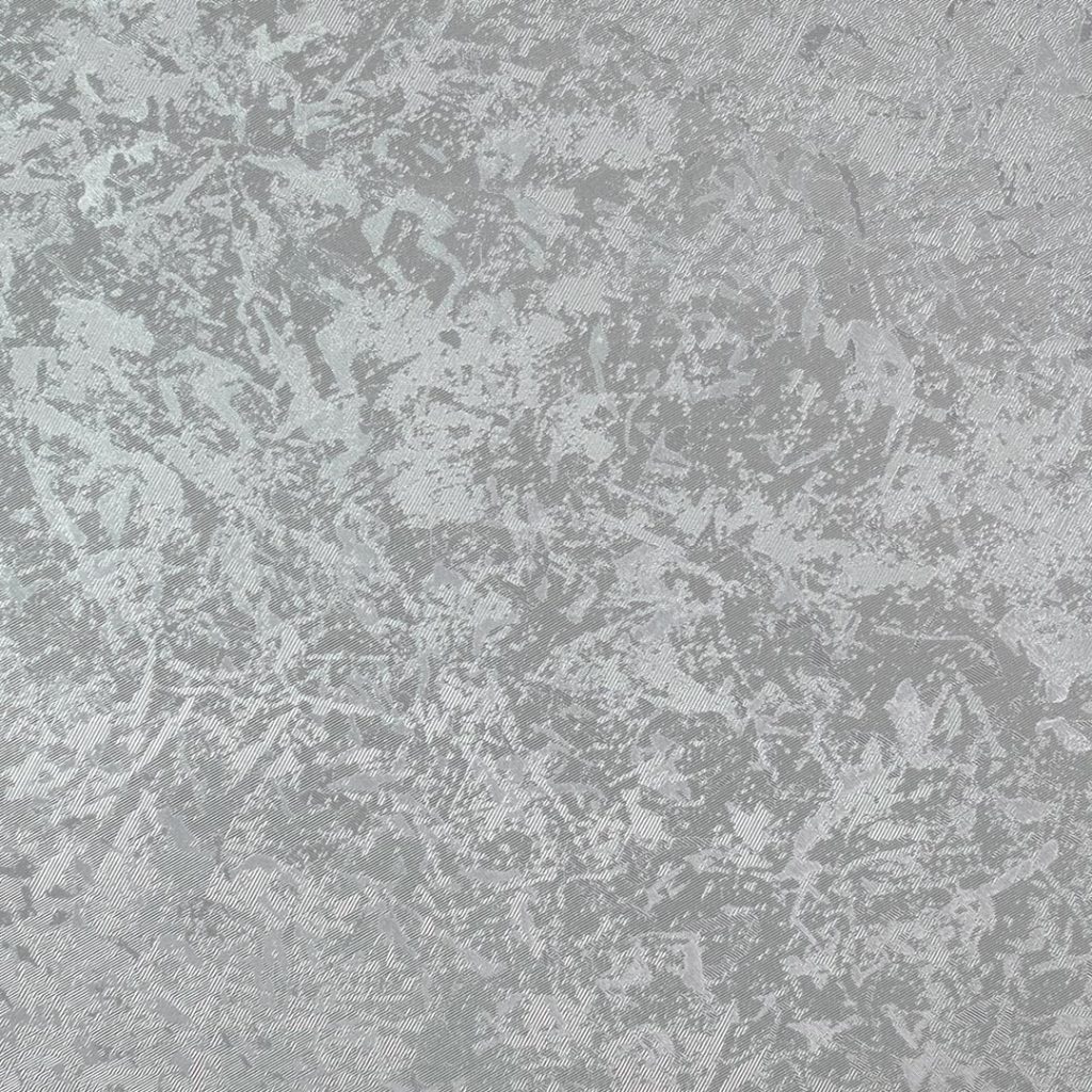Close up of texture of Metallix 29051 Silver PVC material.