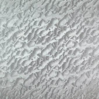 Close up of texture of Metallix 29086 Silver PVC material.