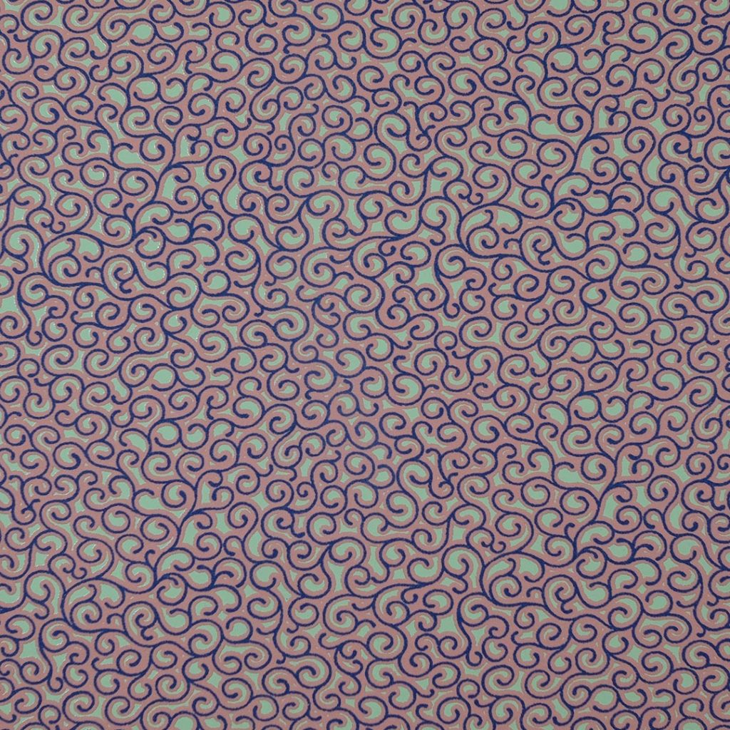 Close up of texture of Oratorio 20234 Orange-Green PVC material.