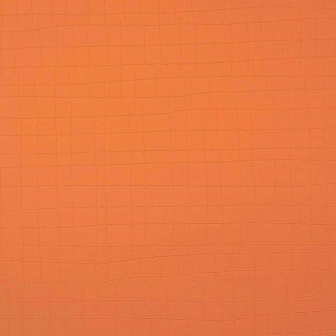 Close up of texture of Rialto 20275 Orange PVC material.
