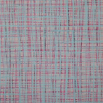 Close up of texture of Spirito 26261 Pink Blue PVC material.