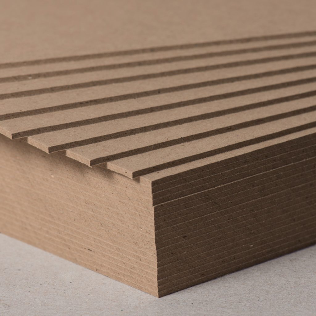 Solid Brown Paperboard Sheets