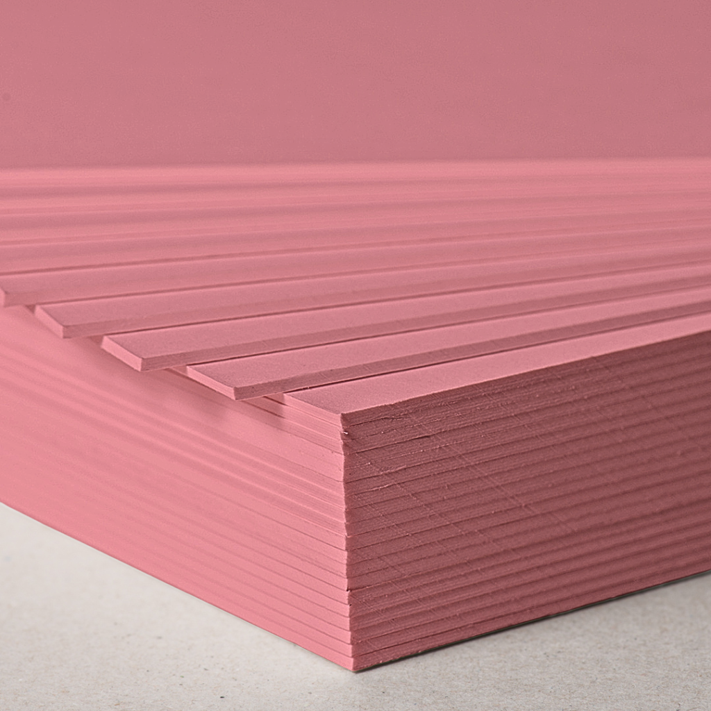 Solid Pink Paperboard Sheets