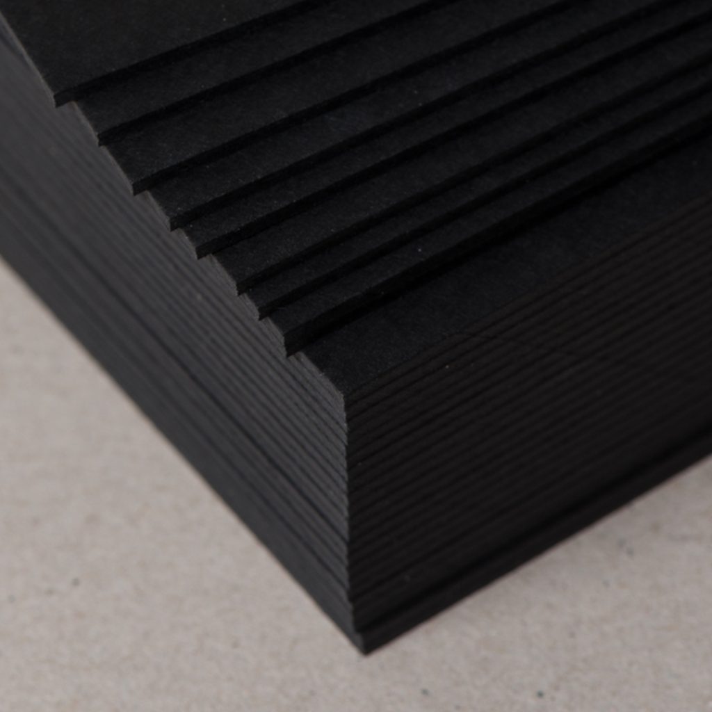 Solid Black Paperboard Sheets