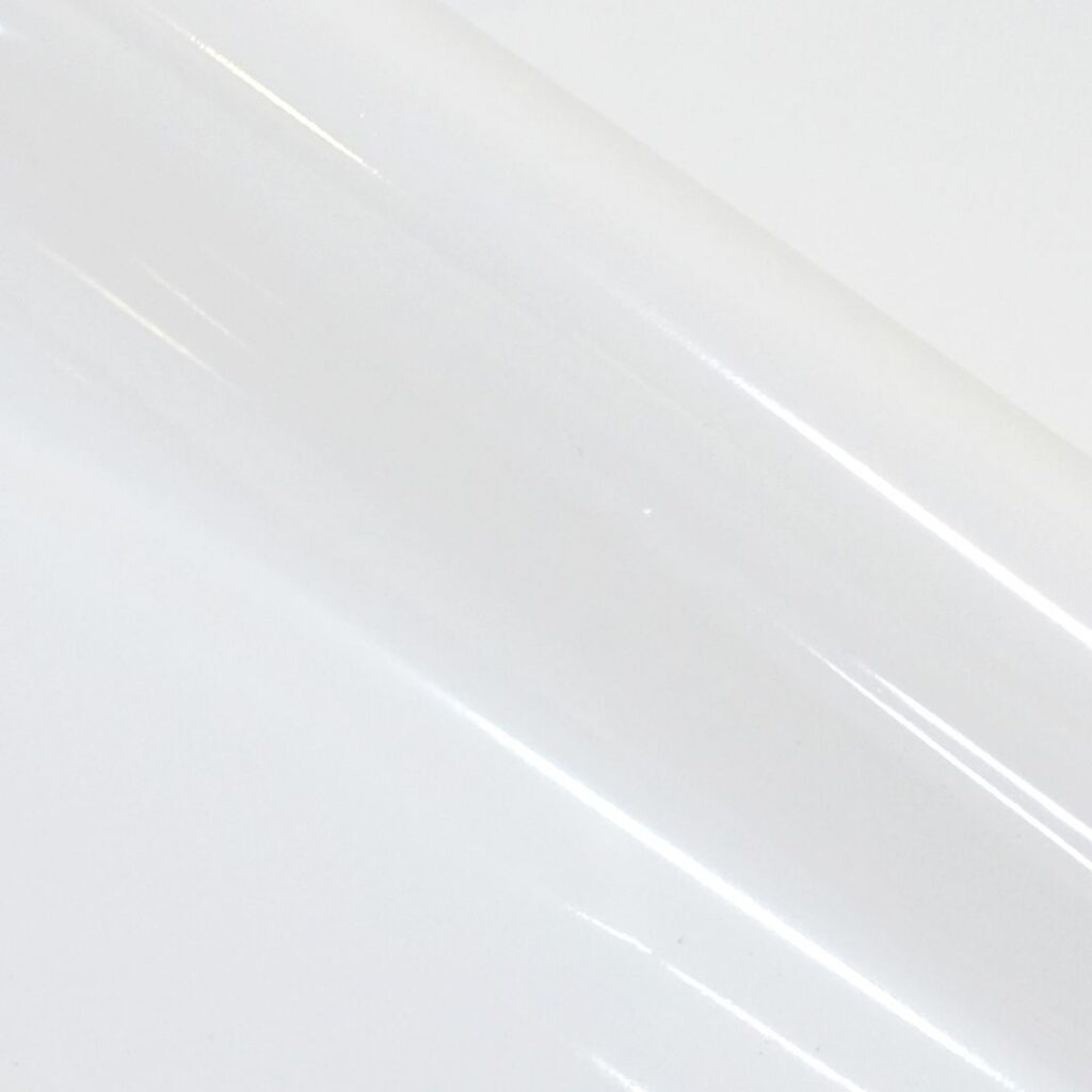 Close up of transparent hot stamping foil.