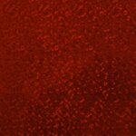 Close up of hot stamping foil 24 MICROCHIPS RED