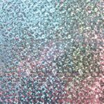 Close up of hot stamping foil 2410 MICROCHIPS HOLO SILVER